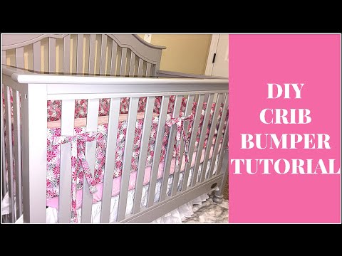 Part of a video titled DIY Crib Bumper Tutorial under $11.00! - YouTube