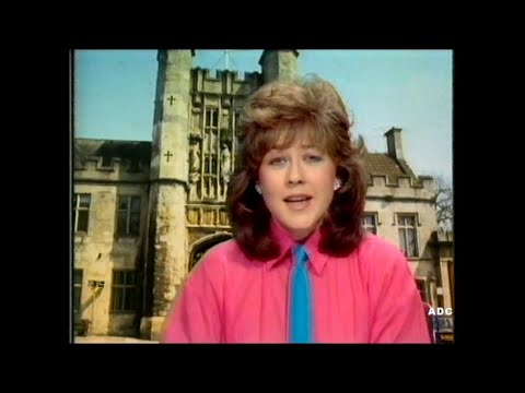 HTV West adverts & announcer Sara Edwards in-vision 23rd December 1985 1 of 2