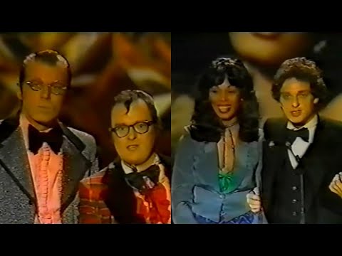 Lenny & Squiggy present Donna Summer with Favorite Disco Single, AMA 1979