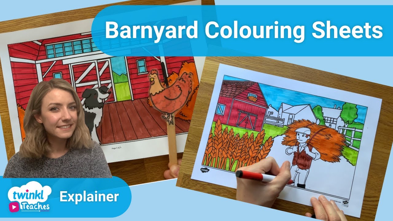 Barnyard Colouring Sheets | Twinkl Teaches