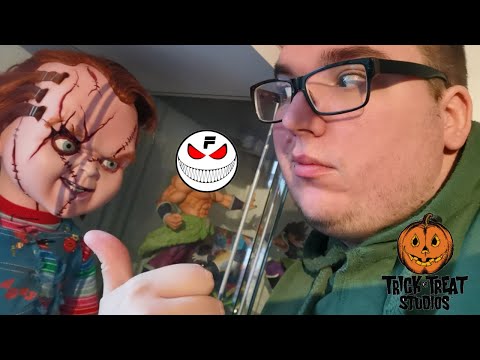 Männer die mit Puppen spielen || TRICK OR TREAT STUDIOS SEED OF CHUCKY LIFE SIZE DOLL German Deutsch