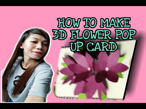 3D FLOWER POP UP CARD/YZELREX CRAFTING