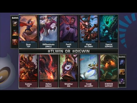 TL vs DIG Game 1 Highlights - TEAM LIQUID vs TEAM DIGNITAS - Week 4 NA LCS SUMMER 2015