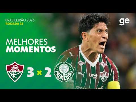 Gols e lances de Fluminense x Palmeiras