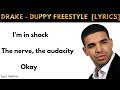 Drake - Duppy Freestyle [ Lyrics ]