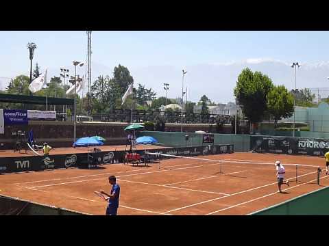 Jorge Aguilar-Hans Podlipnik 2ºSet Último Game. Futuro Chile 16 Final 2012.