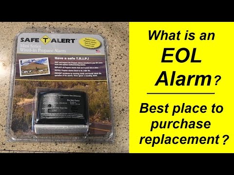 Replacing a Propane Alarm in a RV.
