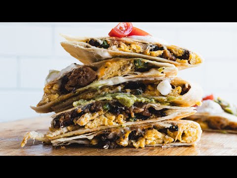 Sausage, Egg, and Cheese Breakfast Quesadillas Recipe