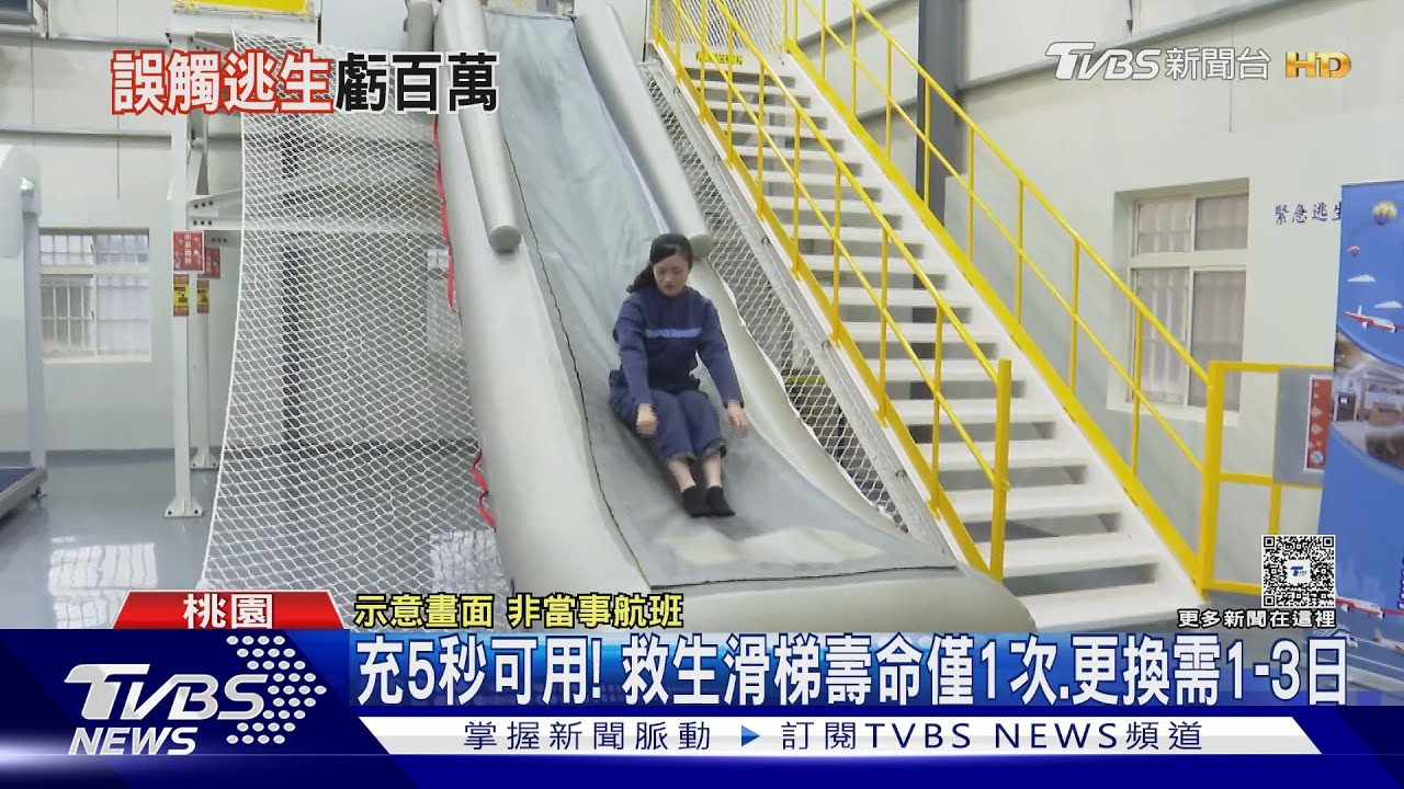 旅客等2小時!飛機「救生滑梯」起飛前彈出 長榮:人員誤觸