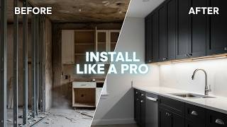 How Professionals Install Kitchen Cabinets — Easy DIY Breakdown!