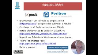 Positron para R e Python