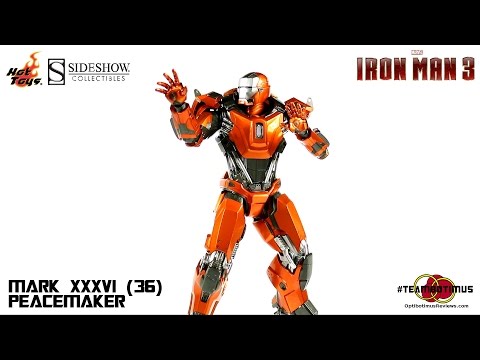 Video Review of the Hot Toys Iron Man 3: Mark XXXVI (36) Peacemaker