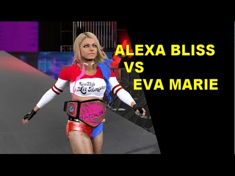 WWE 2K17Alexa Bliss vs Eva Marie - WWE Universe