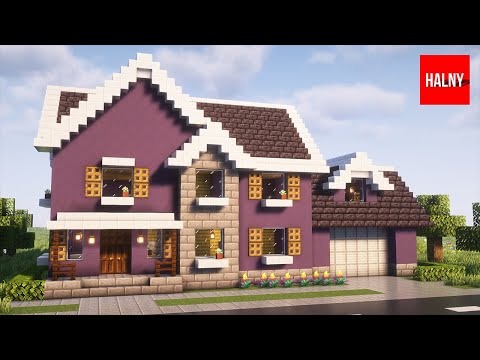 Suburban house in Minecraft - Tutorial