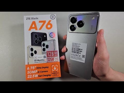 Смартфон ZTE Blade A76 4/128GB Gray