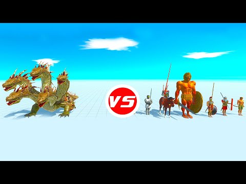 HYDRA vs ANCIENT HUMANS - Animal Revolt Battle Simulator ARBS #41
