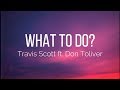 Travis Scott What To Do Ft Don Toliver Lyrics JACKBOYS