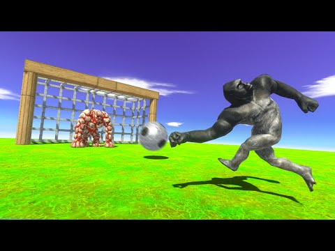 3v3 SOCCER | PRIMATES VS INFERNALS PLAY FOOTBALL - Animal Revolt Battle Simulator