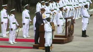 preview picture of video 'Prince Harry gives speech at Defence Force Base'