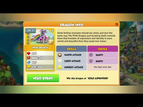 "Pride Dragon" In New Event "Solo Adventure" | Dragon Mania Legends | DML | GamerzPlanet_0113