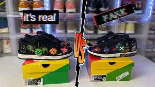 NIKE SB DUNK LOW NECKFACE REAL VS FAKE