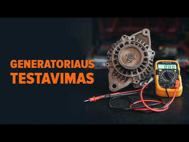 Peržiūrėkite vaizdo įrašo vadovą, kaip pakeisti VW Polo Variant (6V5) Kintamosios srovės generatorius