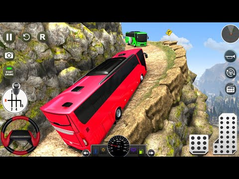 Uphill Offroad Coach Bus Driving Simulator 3D - Best Game Android Gameplay 