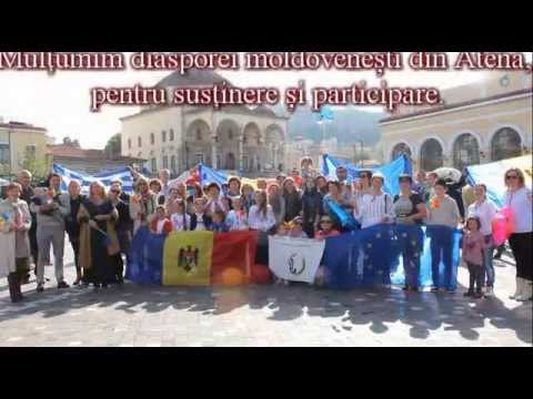 Atena _ flash mob - Alegeri Parlamentare R.Moldova 30 noiembrie 2014