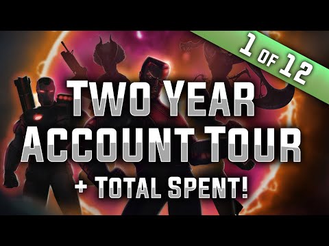 Two Year Account Tour! (+ Spending Reveal!) - MARVEL Strike Force - MSF