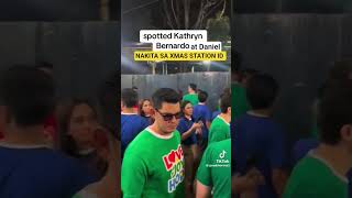Kathryn at Daniel NAGKITA sa ABS-CBN CHRISTMAS STATION ID 😱 #kathrynbernardo #danielpadilla #kathiel