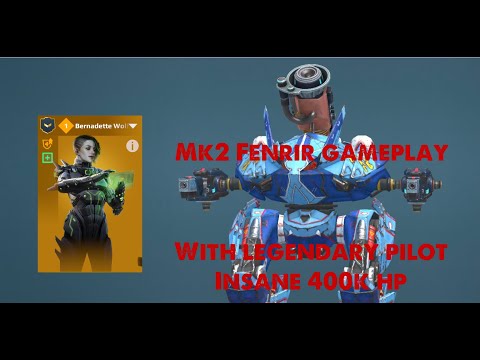 War Robots maxed Fenrir gameplay with legendary pilot