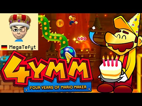 4 Years of Mario Maker 🎉 Hot Lava Cake 🎉 MegaTefyt