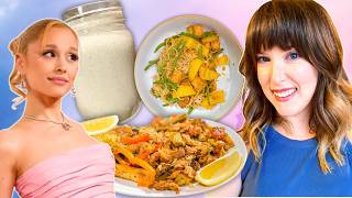 I Tried Vegan Recipes from Ariana Grande's Vegan Diet! (Vegan Scarpariello, White Smoothie and more)