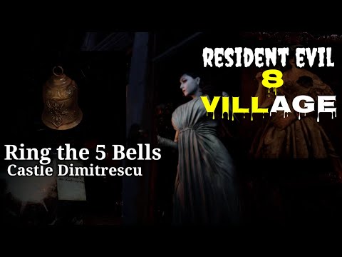 Let the five bells of this chamber ring out. Puzzle in Castle Dimitrescu (Resident Evil 8 Village)