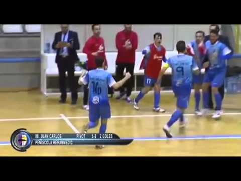 Gol Juan Carlos (1-3) Santiago Futsal-Peñiscola Rehab Medic