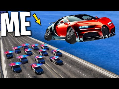 Trolling Cops with 100 Flying Cars on GTA 5 RP