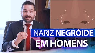 Nariz negroide em Homens | Nariz étnico masculino | Nariz bulboso