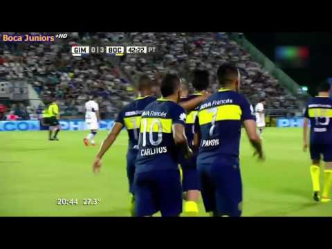 Torneo Argentino 2016-17 - Fecha 9 - Gol de Pavón Gimnasia 0 vs Boca 3