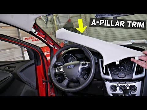 FORD FOCUS MK3 A PILLAR COVER TRIM REMOVAL REPLACEMENT. DRIVER A PILLAR TRIM STUCK