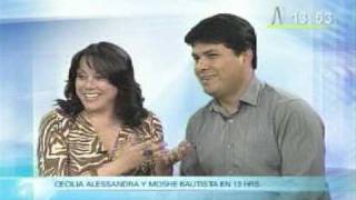 Cecilia Alessandra y Moshe Bautista en Canal N