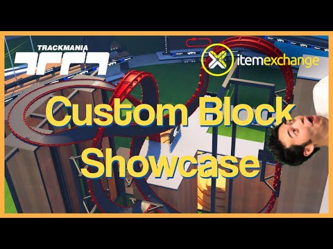 I tried some cool custom blocks! Trackmania Map Editor