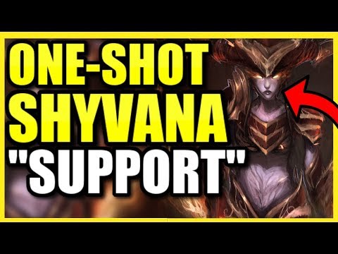 ONE E = ONE KILL! FULL AP SHYVANA "SUPPORT" IS INSANELY OP (no seriously). | Shyvana "Support"
