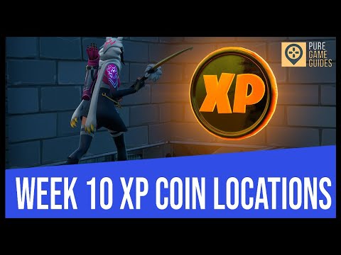 All XP Coin Locations Fortnite Chapter 2 Season 5 Week 10 - Green, Blue, Purple, Gold