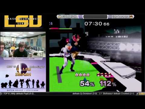 LUST 15 Melee Singles - GOL | JSalt (Sheik) vs Dirty Lasagna (Falcon)