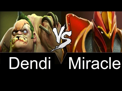 Dendi vs Miracle | Pudge vs DK — Highlights — Dota 2 (2017)