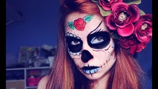 preview picture of video 'TUTORIAL: MAKEUP HALLOWEEN Caveira Mexicana'