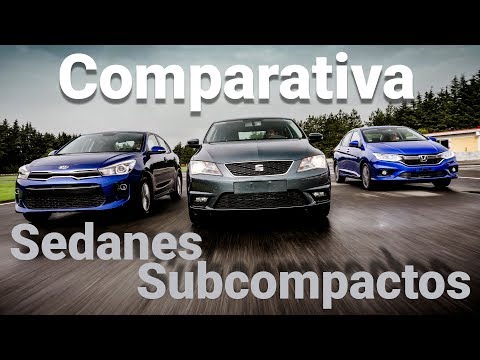 Rio Sedán VS City VS Toledo - Comparativa sedanes subcompactos 