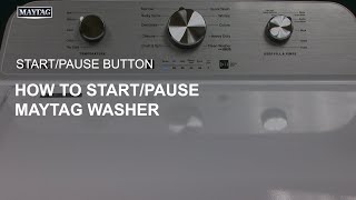 Maytag Start/Pause Button on Washer