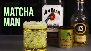 Matcha Cocktail - Licor 43 and Matcha with whiskey