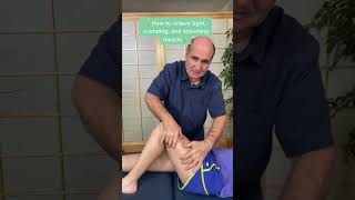 How to relieve tight, cramping, and spasming muscle.🦵 #muscle #cramps #tight #chiropractor #doctor